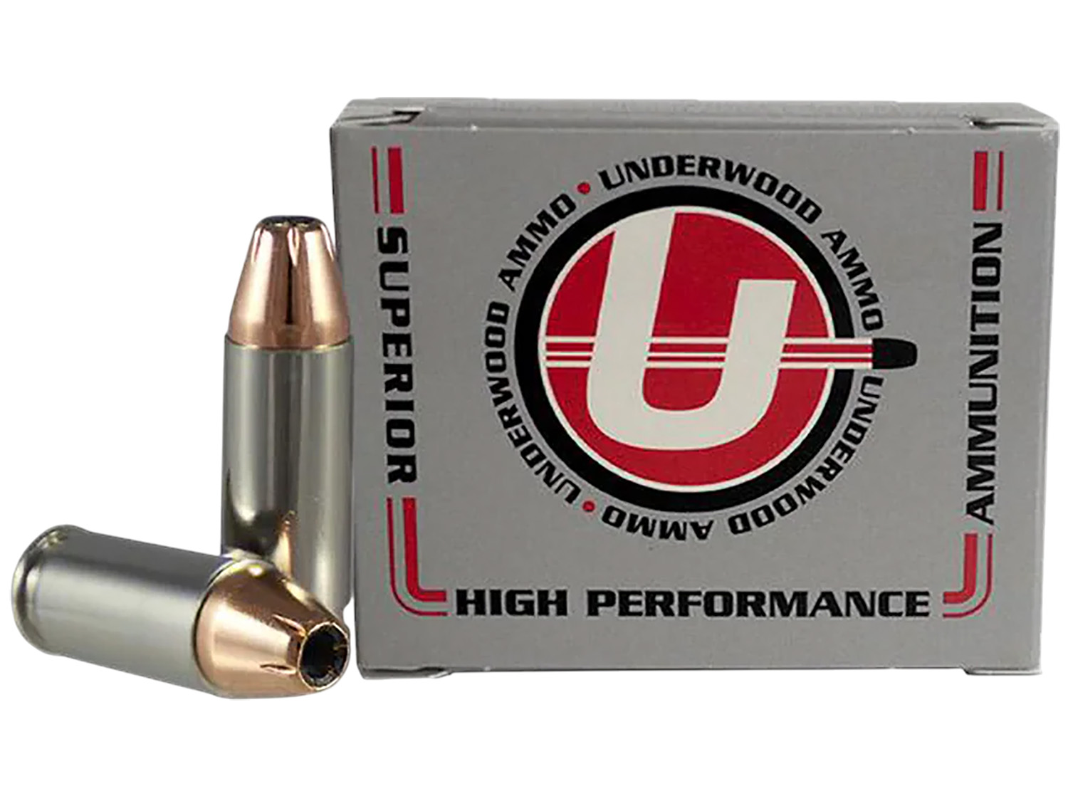 Underwood 38 Super +P 124GR JHP Nickel Plated Brass 20 Rounds