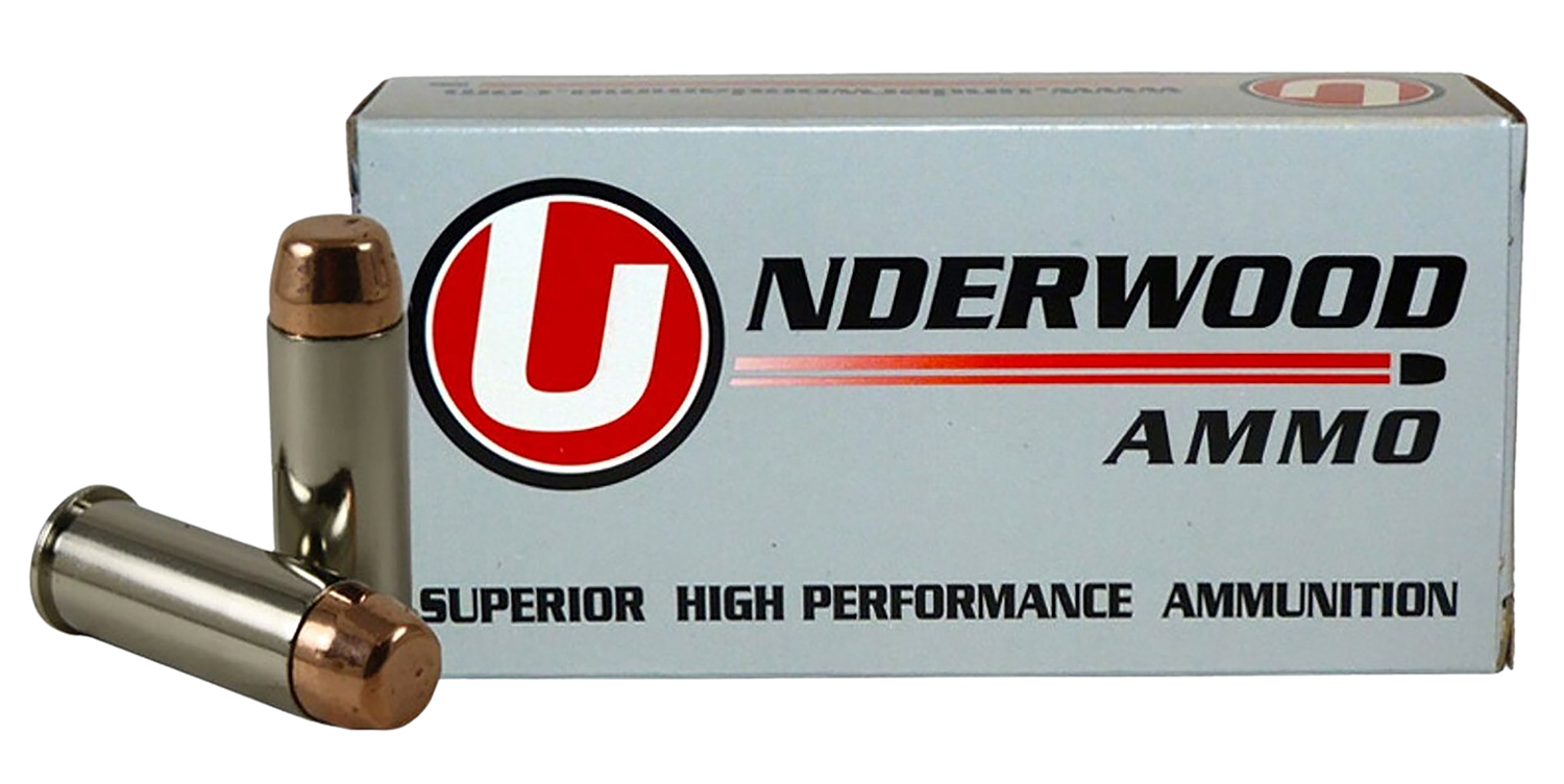 Underwood 323 .44 Spl 245gr FMJ Ammo 50 Rounds Nickel-Plated Brass
