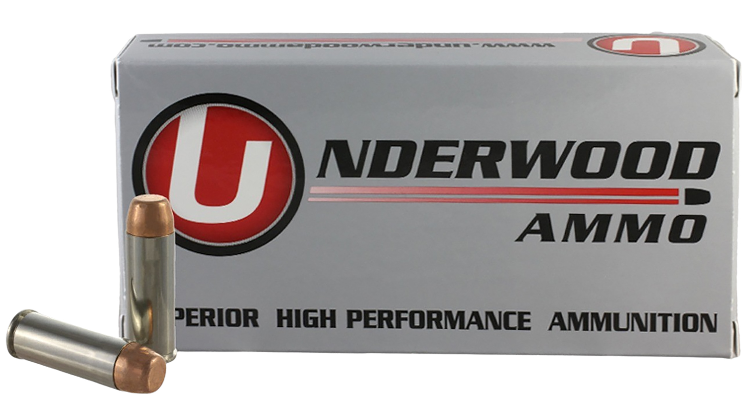 Underwood 432 .45 Colt 250GR FMJ Nickel Plated Brass Ammo 50 Rounds