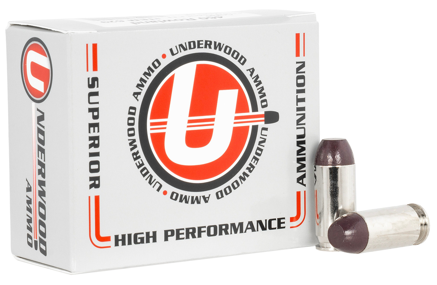 Underwood 629 .460 Rowland 255GR Hard Cast Lead-FN 20RD Ammo - Underwood Ammo - HARD CAST FLAT NOSE