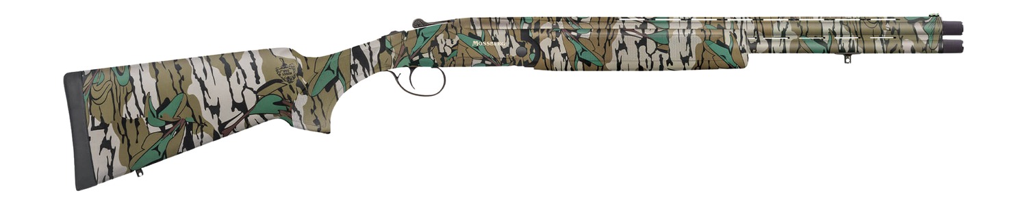 Mossberg  Silver Reserve Eventide 410 Gauge Break Open 3" 2rd 20" Overall Mossy Oak Greenleaf Over/Under Vent Rib Barrel, Receiver w/Engraved Logo, Mossy Oak Greenleaf Fixed Synthetic Stock