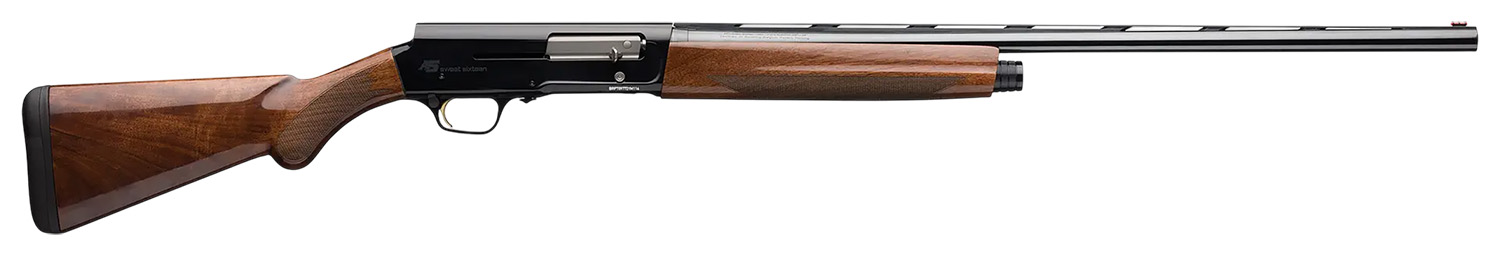 Browning 0119016004 A5 Lightning 20 Gauge Semi-Auto 3" 4- 2.75" Shells 28" High Gloss Vent Rib Barrel, Black Anodized Aluminum Alloy Receiver, Fixed Turkish Walnut Stock
