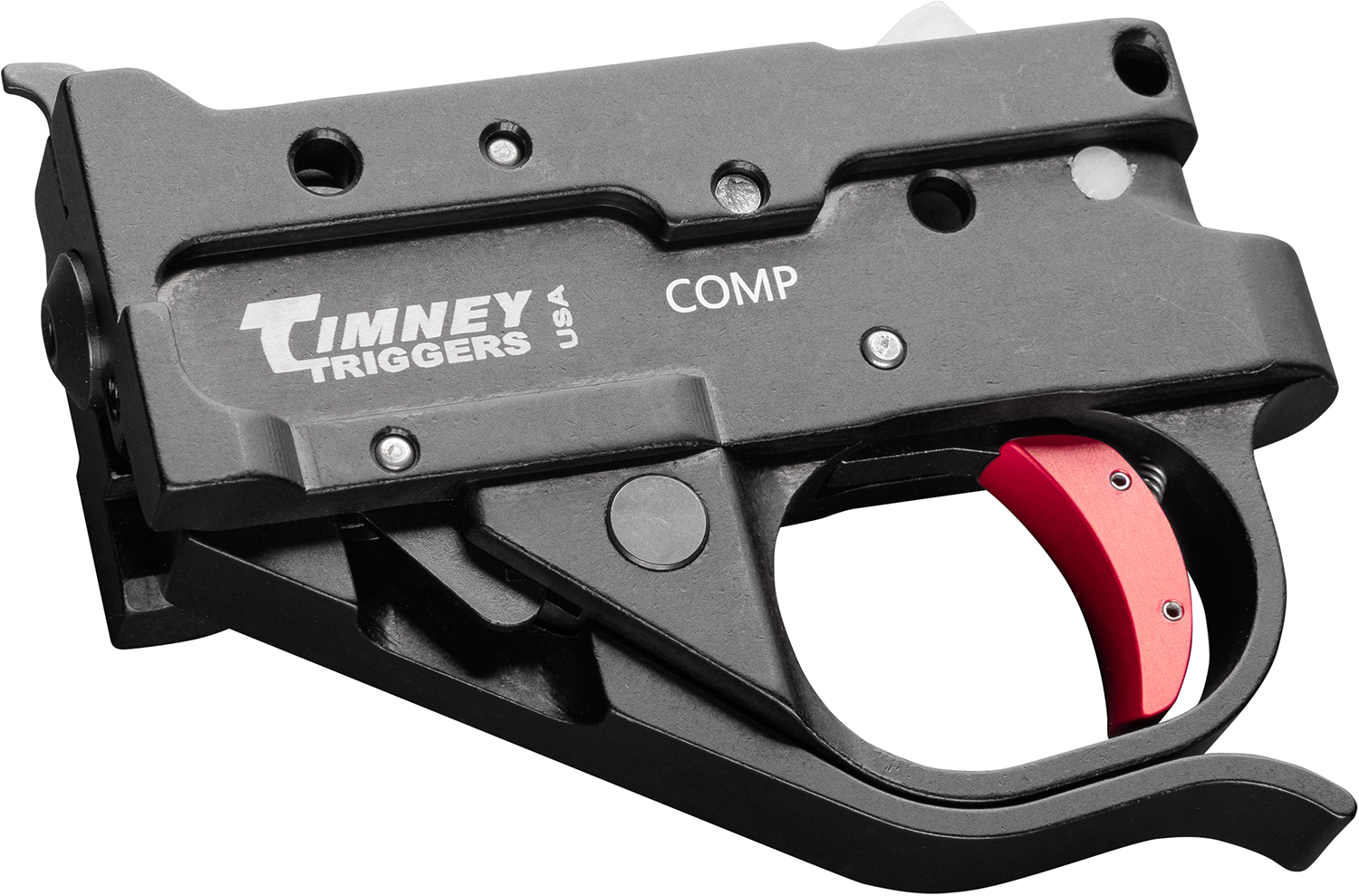 Timney Triggers 10222CCOMP Replacement Trigger Compact Black/Red Drop-In Fits Ruger 10/22