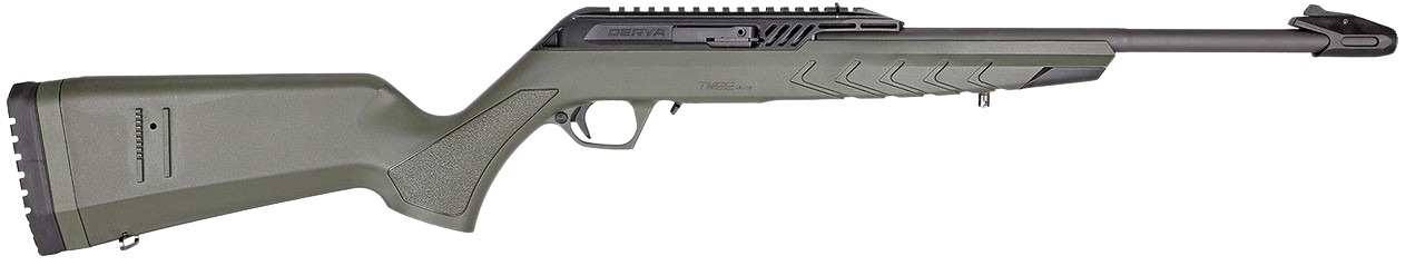 Derya Firearms TM22.STAN.ODG.18 TM22 Standard Full Size 22 LR 10+1 18" Black Target Barrel, Black Anodized Aluminum Receiver w/Picatinny Rail, OD Green Adjustable Polymer Stock