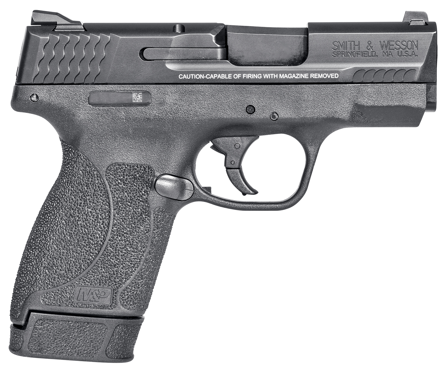 Smith & Wesson M&P 45 Shield M2.0 Handgun .45 ACP 7rd Magazine 3.3 Barrel Black with Thumb Safety - Smith & Wesson - .45 ACP/Auto