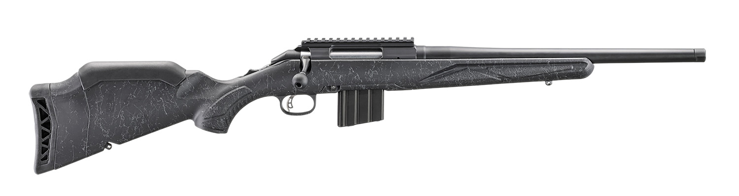 Ruger 56902 American II Patrol 338 ARC 5+1 16.10" Graphite Black Cerakote Threaded Bull Barrel & Alloy Steel Receiver w/Picatinny Rail, Black Splatter Adj LOP Synthetic Stock