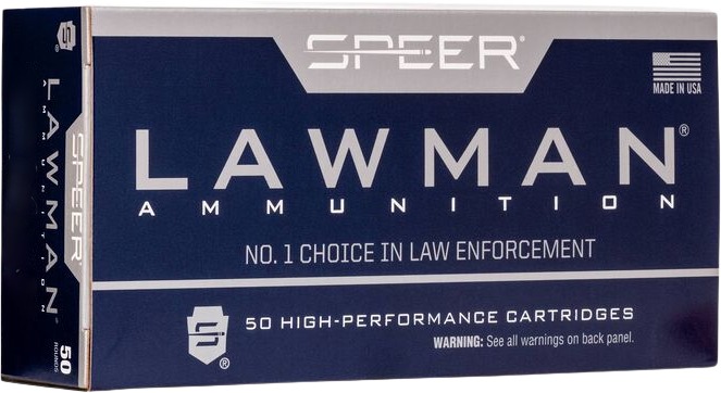 SPEER 53661 9MM LUGER 135GR TMJ LAWMAN - Speer - TOTAL METAL JACKET
