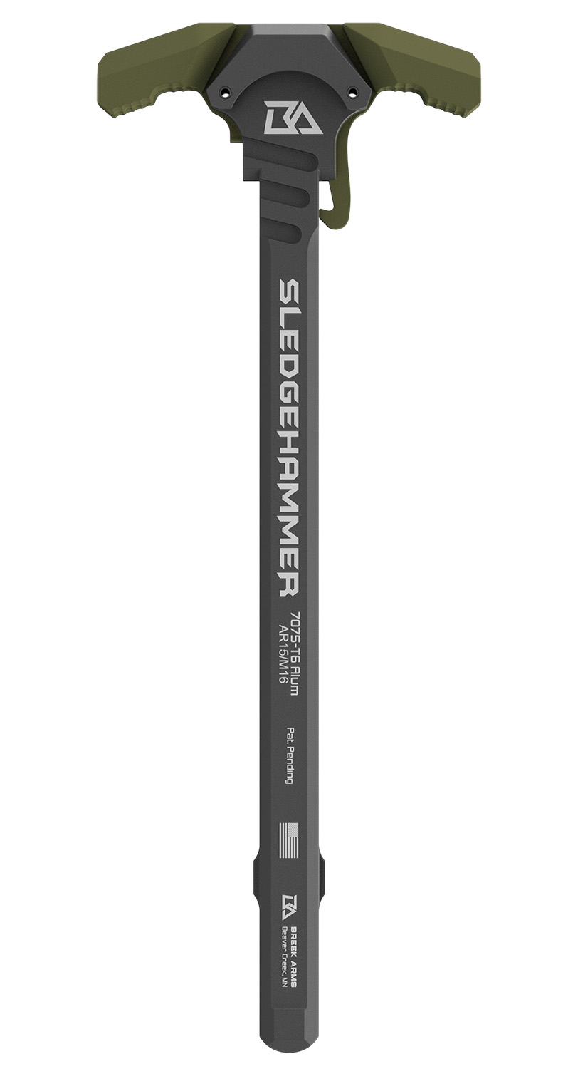 AR-15 SLEDGEHAMMER AMBI CHARGING HANDLE GREEN