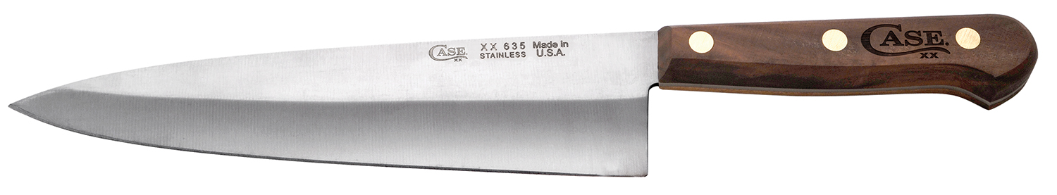 CASE 07316 CHEFS KNIFE 8IN W/SOLID HANDLE