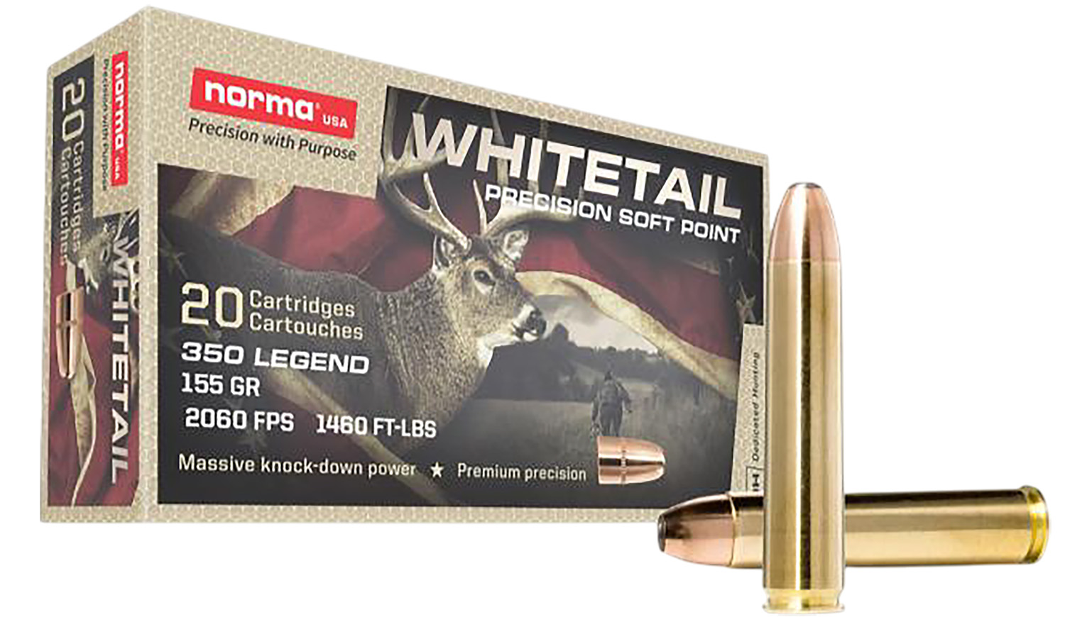 Norma 603404704 350L 155GR SP WHITETAIL 20/10