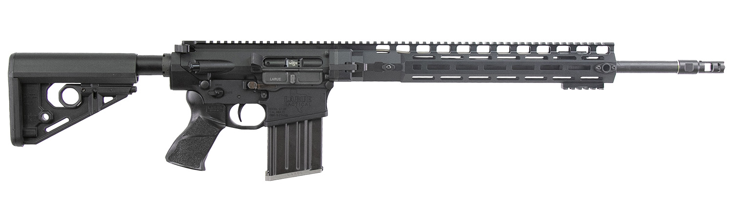 Larue Tactical LTMRGGS308W20LC LT10 308 Win 20+1 20" Black Threaded Barrel, Black Aluminum Receiver w/Picatinny Rail, M-LOK Handguard, Larue R.A.T Black Polymer Stock, A-PEG Grip