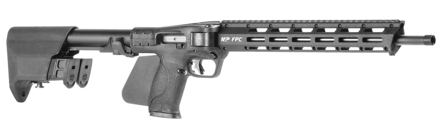 Smith & Wesson 14528 M&P FPC *CA Compliant 10mm Auto 10+1 16.25" Black Oxide Barrel, Black Anodized Aluminum Receiver w/Picatinny Rail, M-LOK Handguard, Side Folding w/Mag Storage Black Polymer Stock