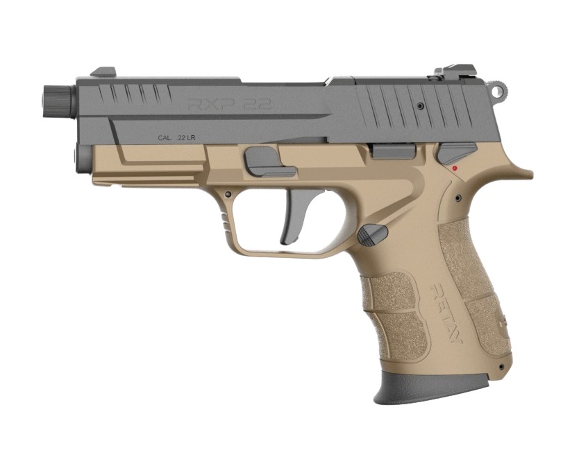 Retay USA RXP22-FDE-BLKS-13TH .22 LR RXP22 .22LR 4" TB OR FDE/Blk (2)13-rd