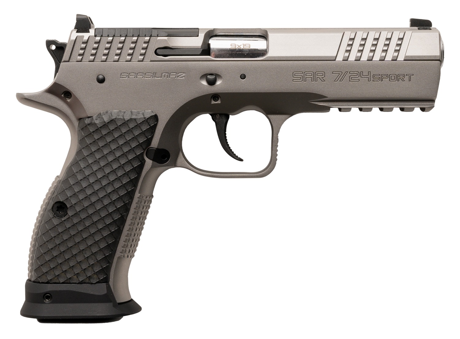 SAR Firearms 7/24SPT 7/24 Sport 9mm 4.6" Stainless Semi-Auto Pistol