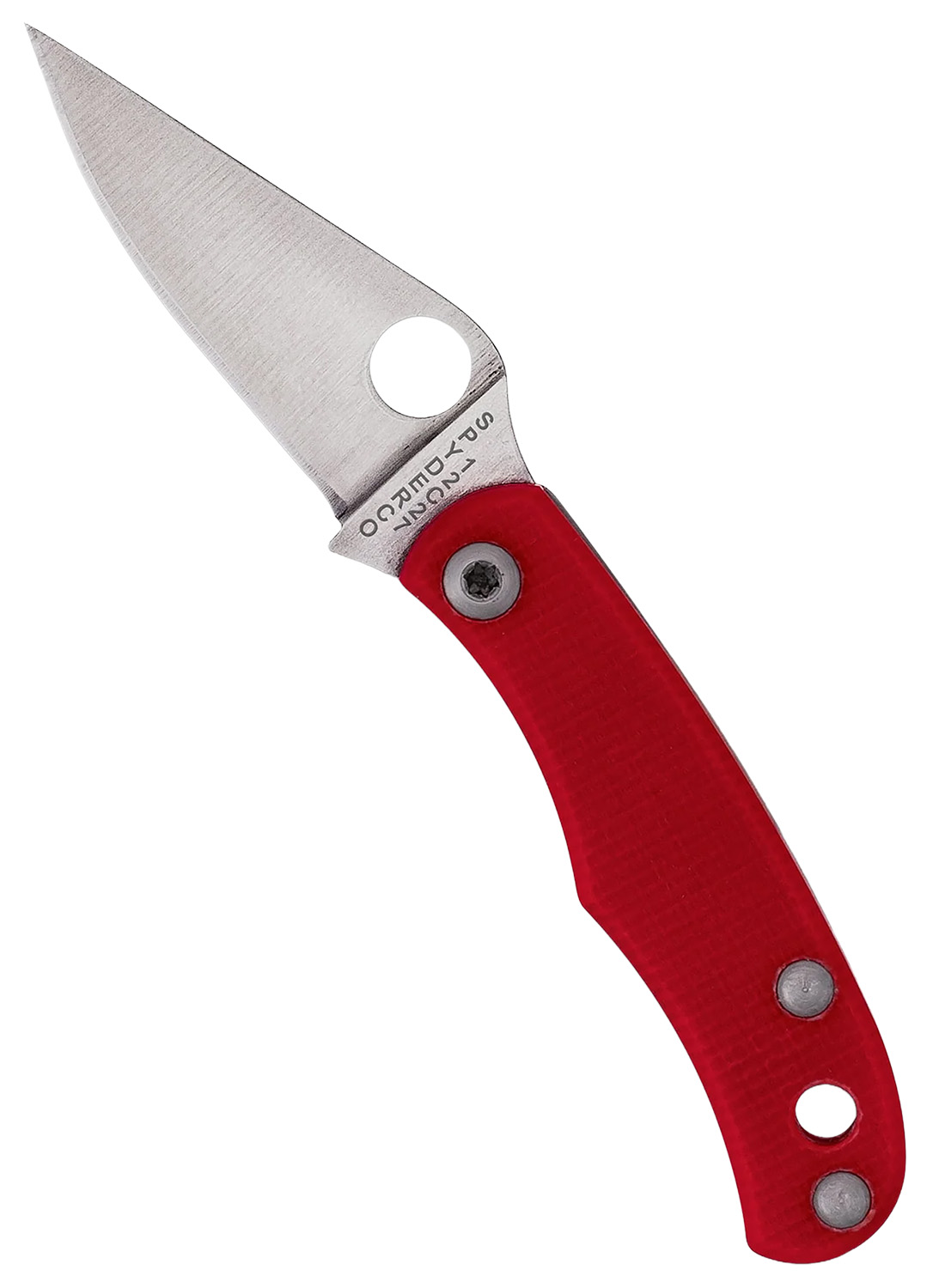 Spyderco C133GRDP Bug Red G-10 Knife - Spyderco