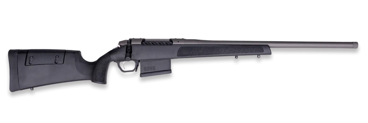 Weatherby 3WR047MMBR16T 307 Range SF 7mm BC 5+1 16" Tungsten Cerakote Heavy Threaded Barrel & Steel Drilled & Tapped Receiver, Black Adj Cheek Piece & LOP Synthetic Stock