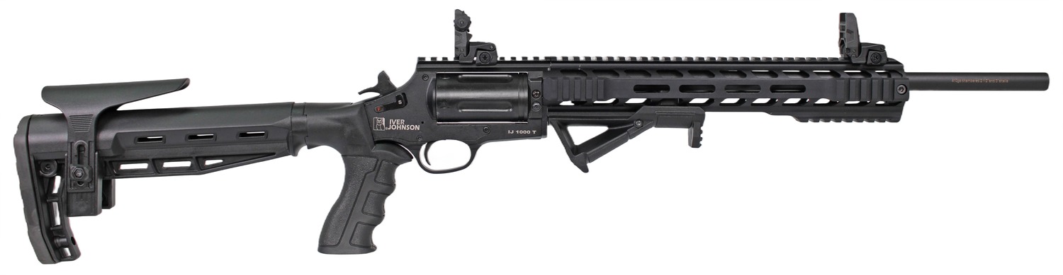 Iver Johnson Arms IJ1000T IJ1000  410 Gauge 5rd 18" Matte Black Barrel, Chrome Matte Black Chrome Receiver w/Picatinny Rail, Black Fixed Stock