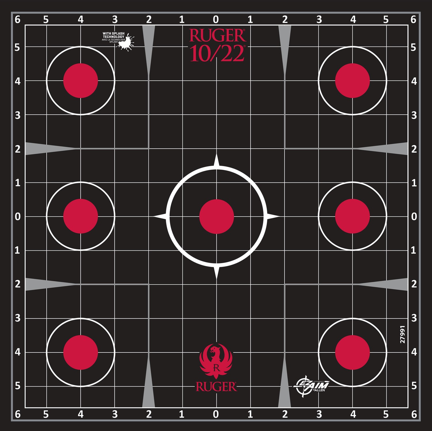 ALLEN 27991    RUGER SPLSH ADHESIVE TRGT KIT 10/22