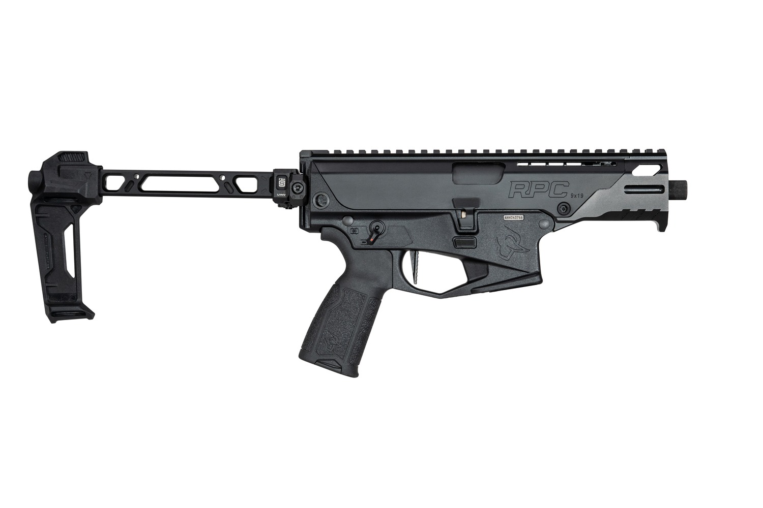 Taurus 1-RPC941-10SIB RPC  9mm Luger 10+1 4.50" Matte Black Threaded Barrel, Steel Receiver w/Picatinny Rail, M-LOK Handguard, Black S.I. Brace, Black Rubber Grip, Ambidextrous