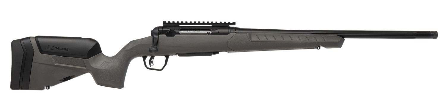 Savage Arms 32409 110 Trailblazer 7mm-08 Rem 4+1 20" Fluted Barrel, Flat Dark Gray Adj LOP Synthetic Stock, Right Hand