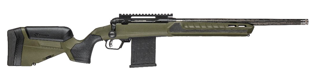Savage Arms 32659 110 UltraLite Predator 22 Creedmoor 10+1 22" Carbon Fiber Barrel, Arca Rail Forend, Hunter Green AccuStock w/AccuFit V2 Synthetic Stock, Right Hand