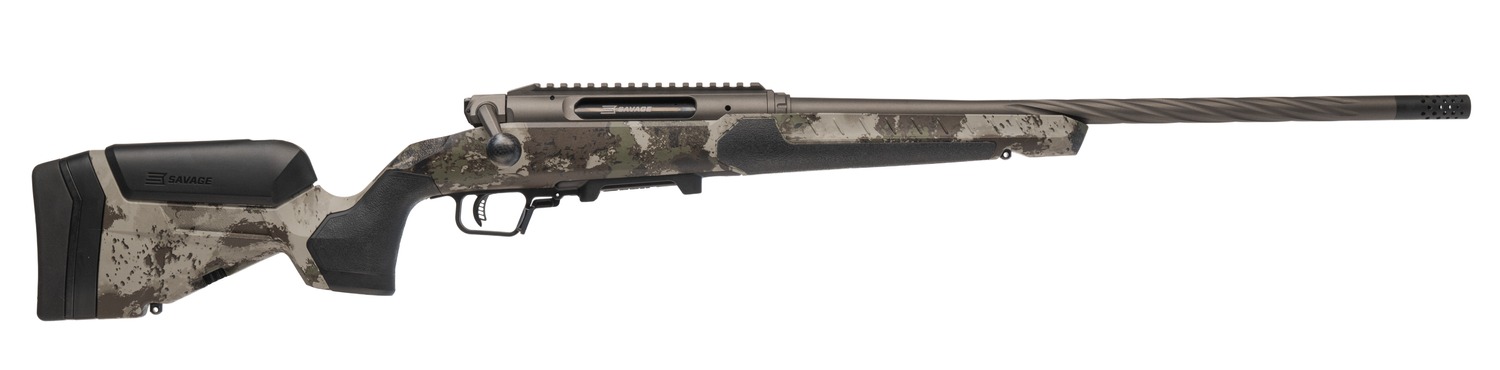 Savage Arms 32812 Impulse Core Hunter Pro Full Size 6.5 Creedmoor 3+1 20" Heavy Sporter Threaded Barrel, Carbon Steel Drilled & Tapped Receiver, Savage Woodland Camo AccuStock w/AccuFit V2 Synthetic S