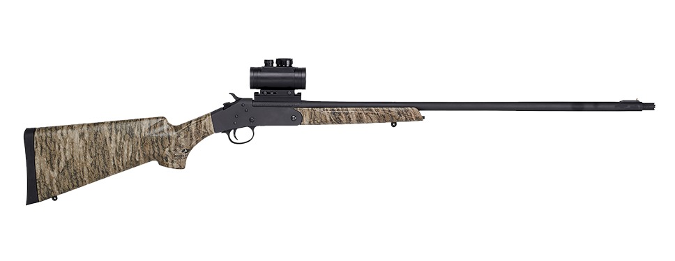 Stevens  301 Turkey XP Compact 410 Gauge Break Open 1rd Matte Black Single Shot Barrel & Receiver, Mossy Oak Bottomland Synthetic Stock, Ambidextrous