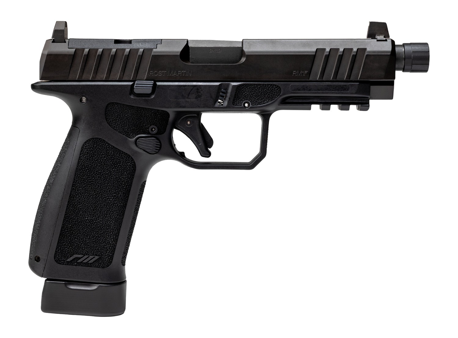 ROST MARTIN RM1FBLKOSPT RM1C 9mm 4.5" Black Semi-Auto Pistol