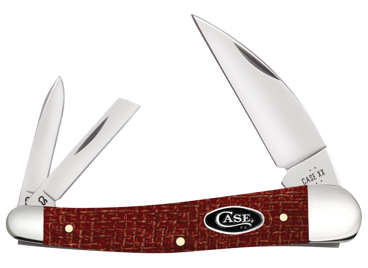Case 12276 Dark Red Bur Micarta Seahorse Whittler Knife