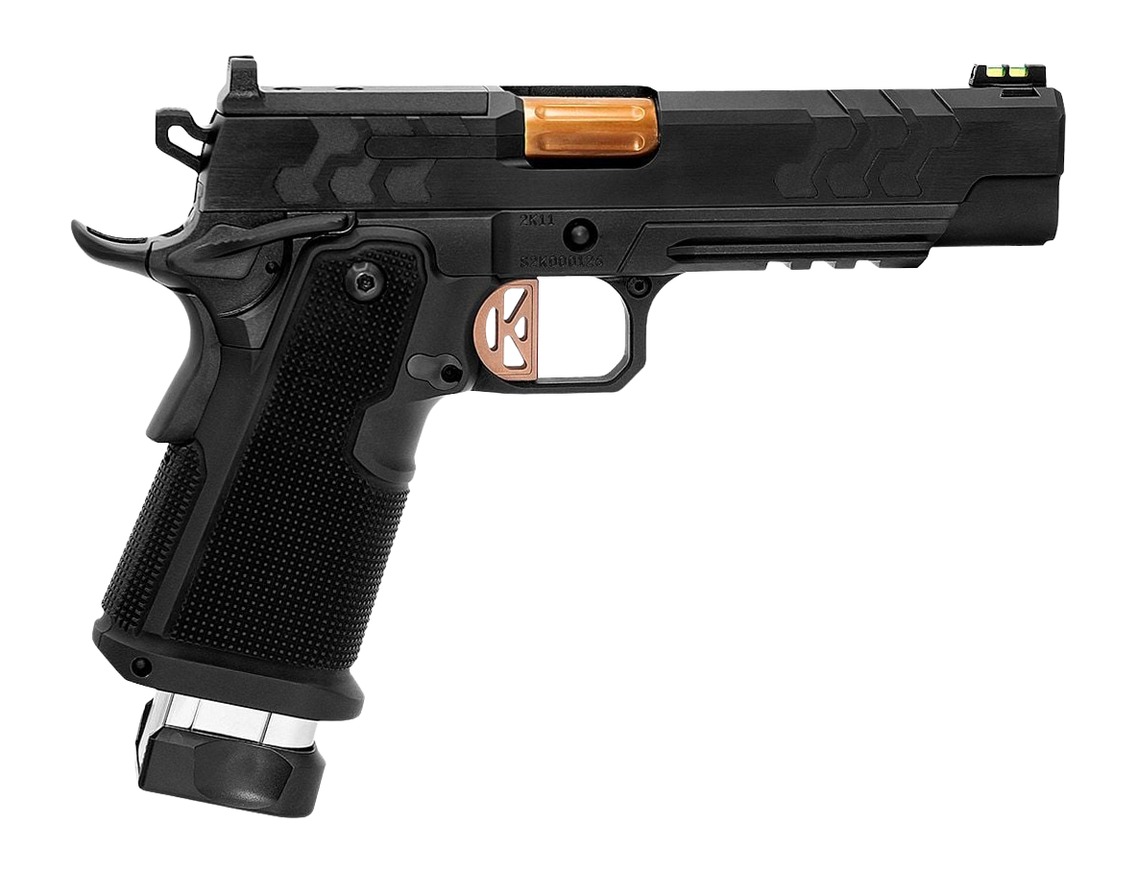 Kimber 3500056 2K11 9mm 5" Coyote PVD Bull Barrel DLC Brush Polish Flats Semi-Auto Pistol