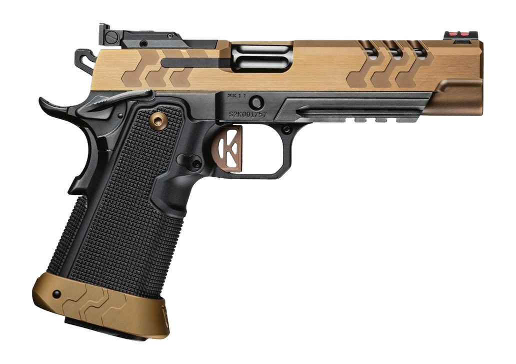 Kimber 3500057 2K11 9mm 5" DLC Bull Barrel Brush Polish Coyote PVD Semi-Auto Pistol