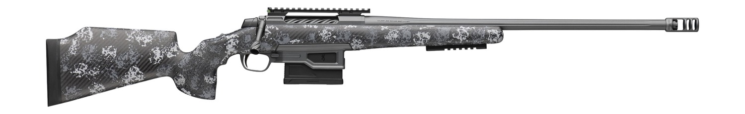 Browning 0360812006 X-Bolt 2 Pro LR SPR 22 Creedmoor 5+1 18" Carbon Gray Cerakote Spiral Fluted Threaded Barrel & Steel Picatinny Rail Receiver, Picatinny Rail Forend, Urban Carbon Ambush McMillan Gam