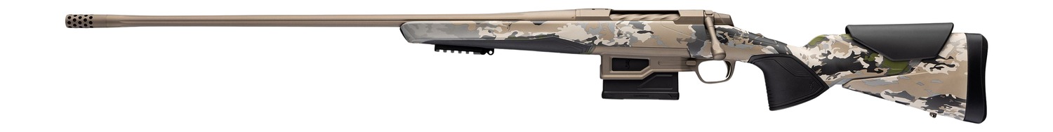 Browning 036127299 X-Bolt 2 Speed LR Full Size 6.8 Western 5+1 26" Smoked Bronze Cerakote Fluted & Steel Drilled & Tapped Receiver, Picatinny Rail Forend, Ovix Camo w/Black Overmold Adj Comb & LOP Syn