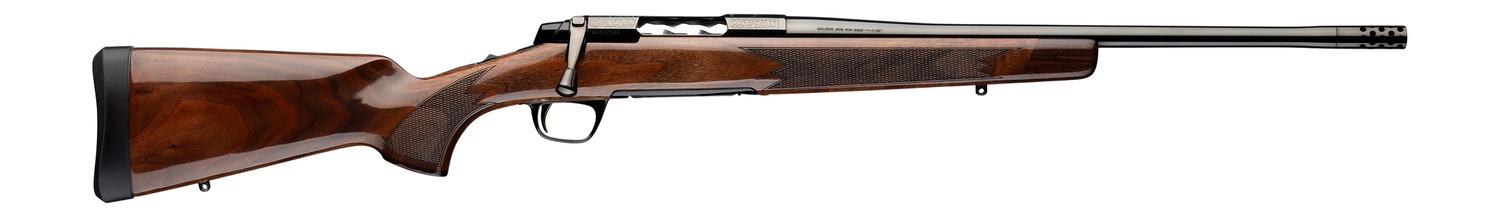 Browning 036145294 X-Bolt 2 Medallion SPR 6.5 PRC 3+1 20" Gloss Blued Threaded Barrel & Steel Drilled & Tapped Receiver, Black Walnut Fixed Stock, Right Hand