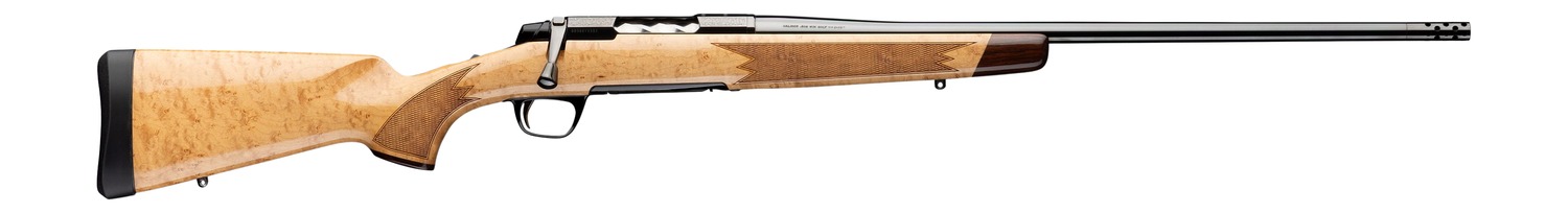 Browning 036129224 X-Bolt 2 Medallion 270 Win 4+1 22" Gloss Blued Threaded Barrel & Steel Drilled & Tapped Receiver, Grade V Birds Eye Maple Fixed Wood Stock, Right Hand