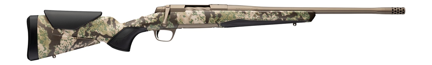 Browning 036139294 X-Bolt 2 Speed SPR Full Size 6.5 PRC 3+1 20" Smoked Bronze Cerakote Fluted Threaded Barrel, Smoked Bronze Cerakote Steel Drilled & Tapped Receiver, Kryptek Obskura Transitional Camo