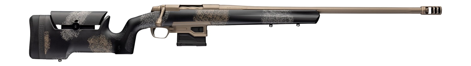 Browning 036144229 X-Bolt 2 Hells Canyon Max LR HD Full Size 300 Win Mag 5+1 26" Smoked Bronze Cerakote Fluted Threaded Barrel, Smoked Bronze Cerakote Steel Drilled & Tapped Receiver, Bronze/Gray Camo