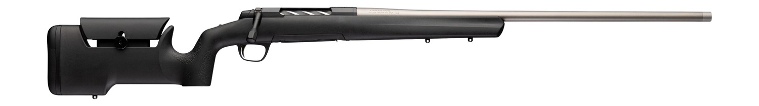 Browning 036120211 X-Bolt 2 Special Max LR Full Size 243 Win 4+1 22" Matte Stainless Heavy Sporter Threaded Barrel, Matte Stainless Stainless Steel Drilled & Tapped Receiver, Black Adjustable Max Synt
