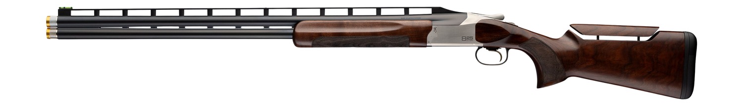 Browning 0183734003 Citori 825 Trap 12 Gauge Break Open 3" 2rd 30" Matte Blued Over/Under Vent Rib Barrel, Silver Nitride Steel Receiver, Adj Comb Gloss Black Walnut Stock, Left Hand