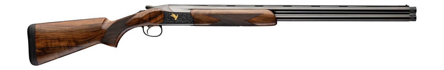 Browning 0184163004 Citori 825 Gran Field 12 Gauge Break Open 3" 2rd 28" Polished Blued Over/Under Vent Rib Barrel, Engraved Polished Blue w/Gold Steel Receiver, Fixed Turkish Walnut Stock, Right Hand