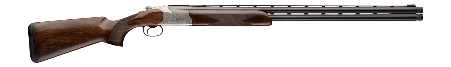 Browning 0184173002 Citori 825 Lariat Sporting Break Open 3" 2rd 32" Matte Blued Over/Under Vent Rib Barrel, Engraved Silver Nitride Steel Receiver, Fixed Gloss Walnut Stock, Right Hand