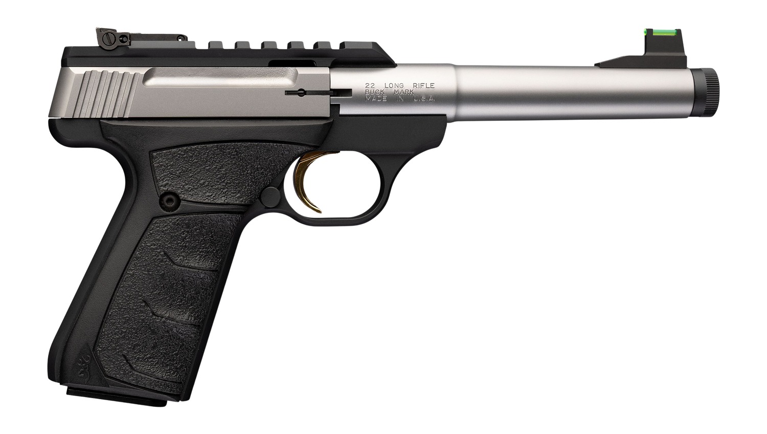 Browning 051618490 Buck Mark Camper URX SR 22 LR 5.9" Matte Stainless/ Black Frame Semi-Auto Pistol