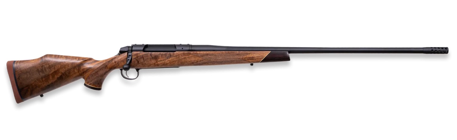 Weatherby 3WASD25RWR6B 307 Adventure SD 25 WBY RPM 3+1 24" +2" Graphite Black Cerakote Fluted Threaded Barrel, Graphite Black Cerakote Steel Drilled & Tapped Receiver, Walnut Fixed Stock, Right Hand