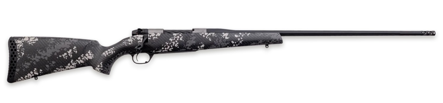 Weatherby MBT20N25CMR4B Mark V Backcountry 2.0 Ti 25 Creedmoor 4+1 22" Graphite Black Cerakote Fluted Threaded Barrel, Titanium Drilled & Tapped Receiver, Carbon Fiber w/Gray & White Sponge Accents Fi