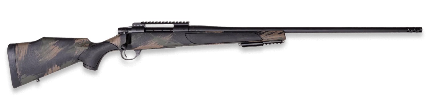 Weatherby VBS65PPR2B Vanguard Black Hills 6.5 PRC 3+1 20" + 2" Matte Blued Heavy Threaded Barrel, Matte Blued Steel Receiver w/Picatinny Rail, Black w/Green & Tan Accents Peak 44 Monte Carlo Polymer S