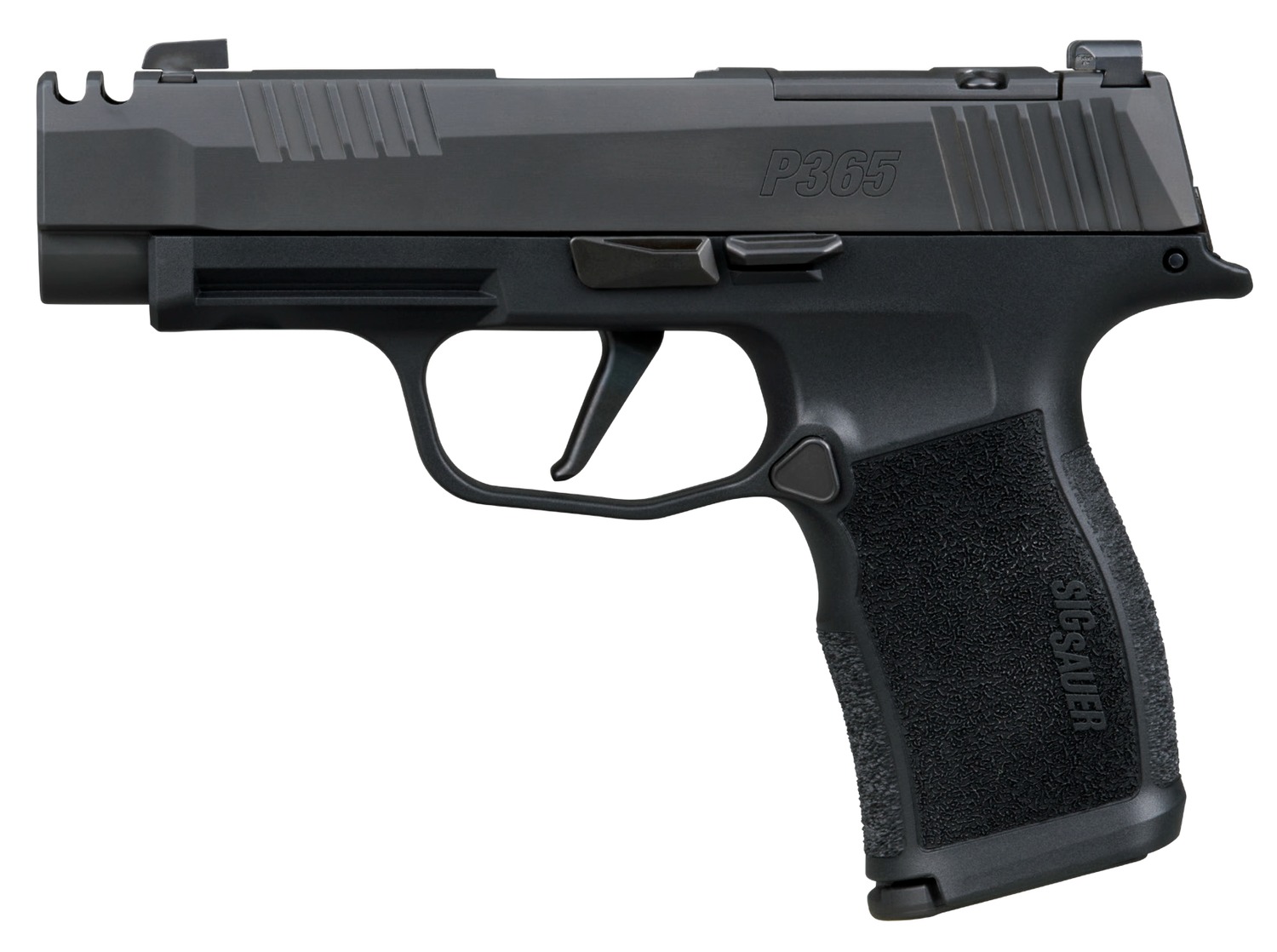 Sig Sauer 365XL380COMPMS P365XL  380 ACP 12+1 3.10" Black Ported Barrel, Black Nitron Stainless Steel Optic Cut/Ported/Serrated Slide, Black Stainless Steel Frame w/Picatinny Rail, Textured Grip, SIG-