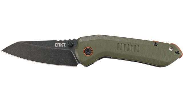Overland Outdoor Folding Knife 3 in Blade High Carbon Steel Stonewash Finis - Columbia River Knife & Tool