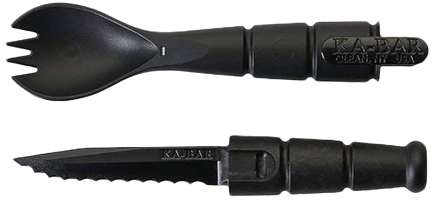 Ka-Bar 9909 Spork/Knife Black Creamid 2.50