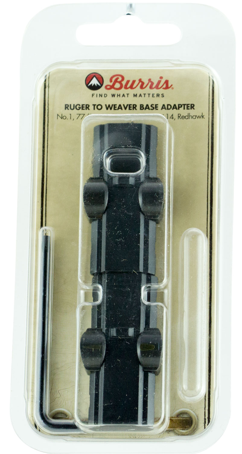 Burris 410991 Ruger-to-Weaver Base Adapter  Matte Black