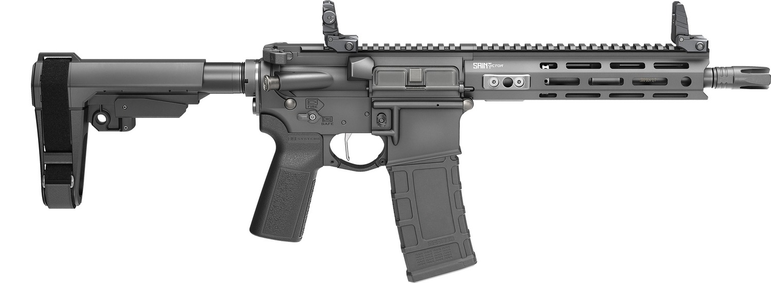 Springfield Armory STV995300B-V2-SBA3 Saint Victor V2 Pistol 300 AAC Blackout 9.5" Black Anodized Rifle